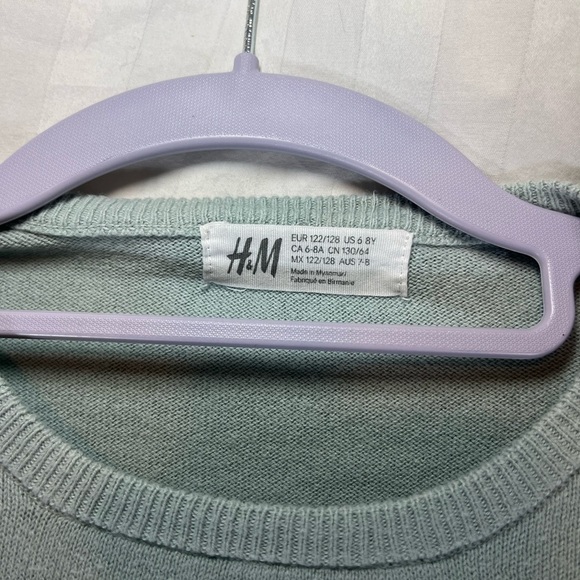 H&M Mint Sweater with Sequin Butterfly - Picture 6 of 7